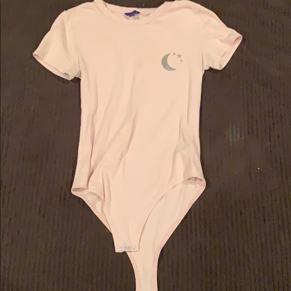 Pink body suit